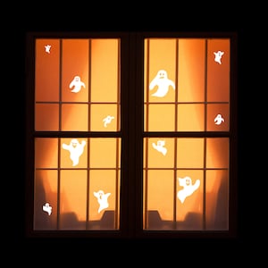 Reusable Halloween Window Clings - Ghost Window Clings