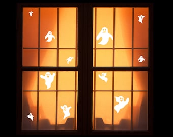 Reusable Halloween Window Clings - Ghost Window Clings