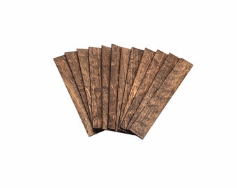 1:24 Dollhouse Deck Flooring/ Deck Boards for Dollhouse - English Chestnut/ Set of 48