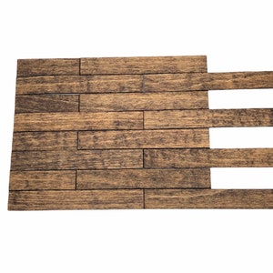 Dollhouse Hardwood Flooring/ Floor Boards for 1:24 Dollhouse - Provincial/ Set of 100