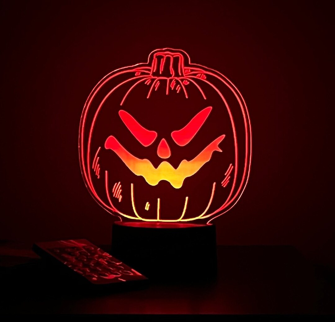Halloween Night Light/jackolantern Nightlight/pumpkin LED Lamp Etsy