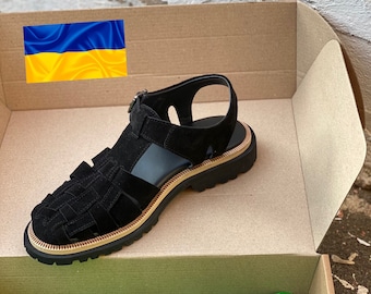 Trendy fisherman sandals. Made in Ukraine