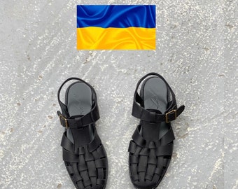 Leather fisherman sandals