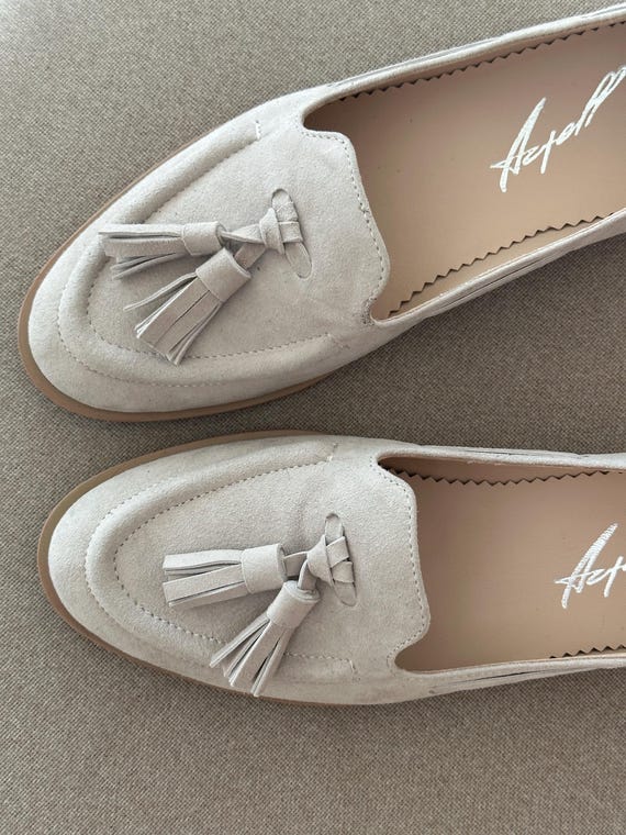 Scarpe Mocassino Donna In Pelle Stile Vintage - Slip-On Comode Con Suola In Gomma - Foto 9