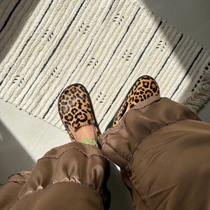 Leo clogs leather animalistic clogs Leo print image 3