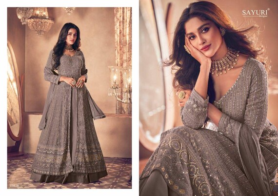 Bollywood Georgette Anarkali Dress Wedding Anarkali Party Wear