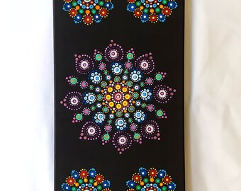 Flower Mandala Art / Dot Mandala Art / Abstract Art / Horizontal, Vertical / Housewarming Gift / Painting on Canvas/ Wall Art Décor