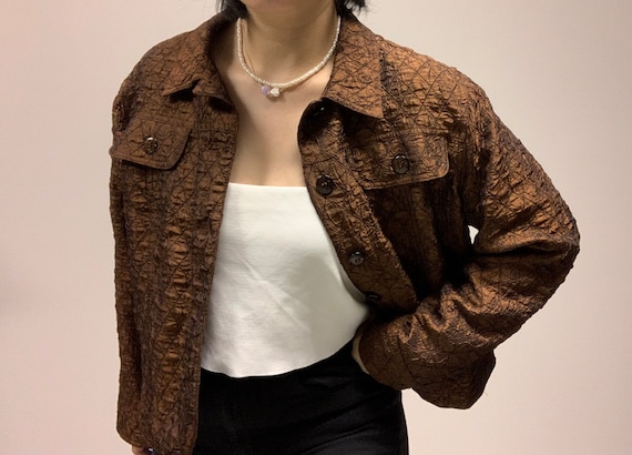 Oversized Vintage Coldwater Creek Jacket Diamond Pattern Size