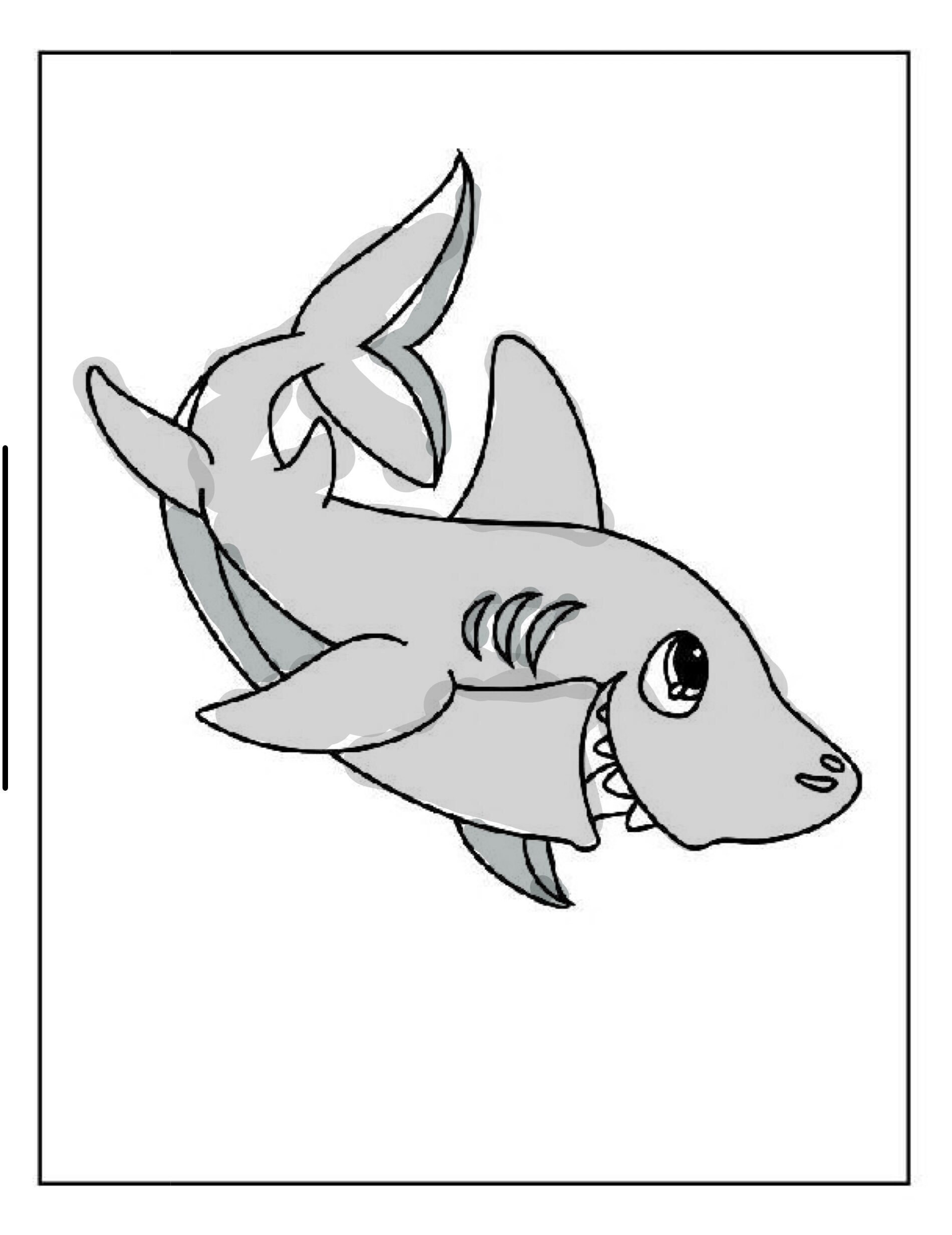 107 ocean coloring pages for kids sea animals to color for etsy