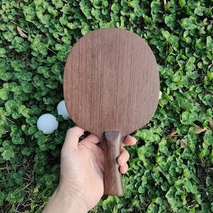Handmade Table Tennis Blade Wenge Solid Wood Wooden Ping Pong Racket Bottom Layer Offensive Arc