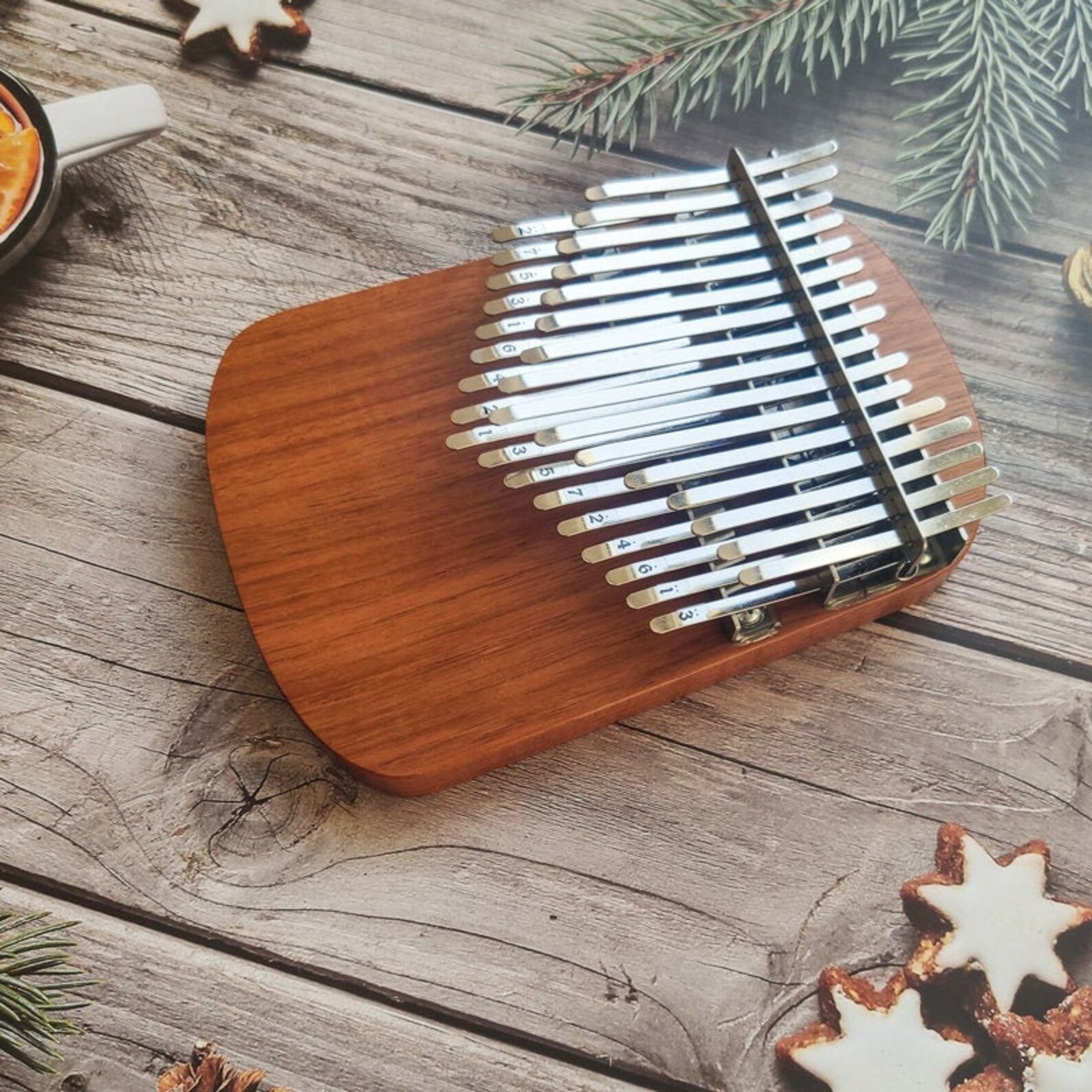 Chromatic Kalimba 33 Key Handmade Double Layer Thumb Piano Etsy