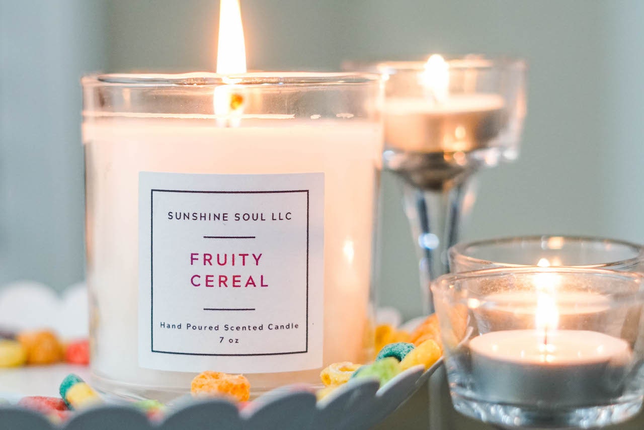 Fruity Cereal Scented Hand Poured Candle Etsy