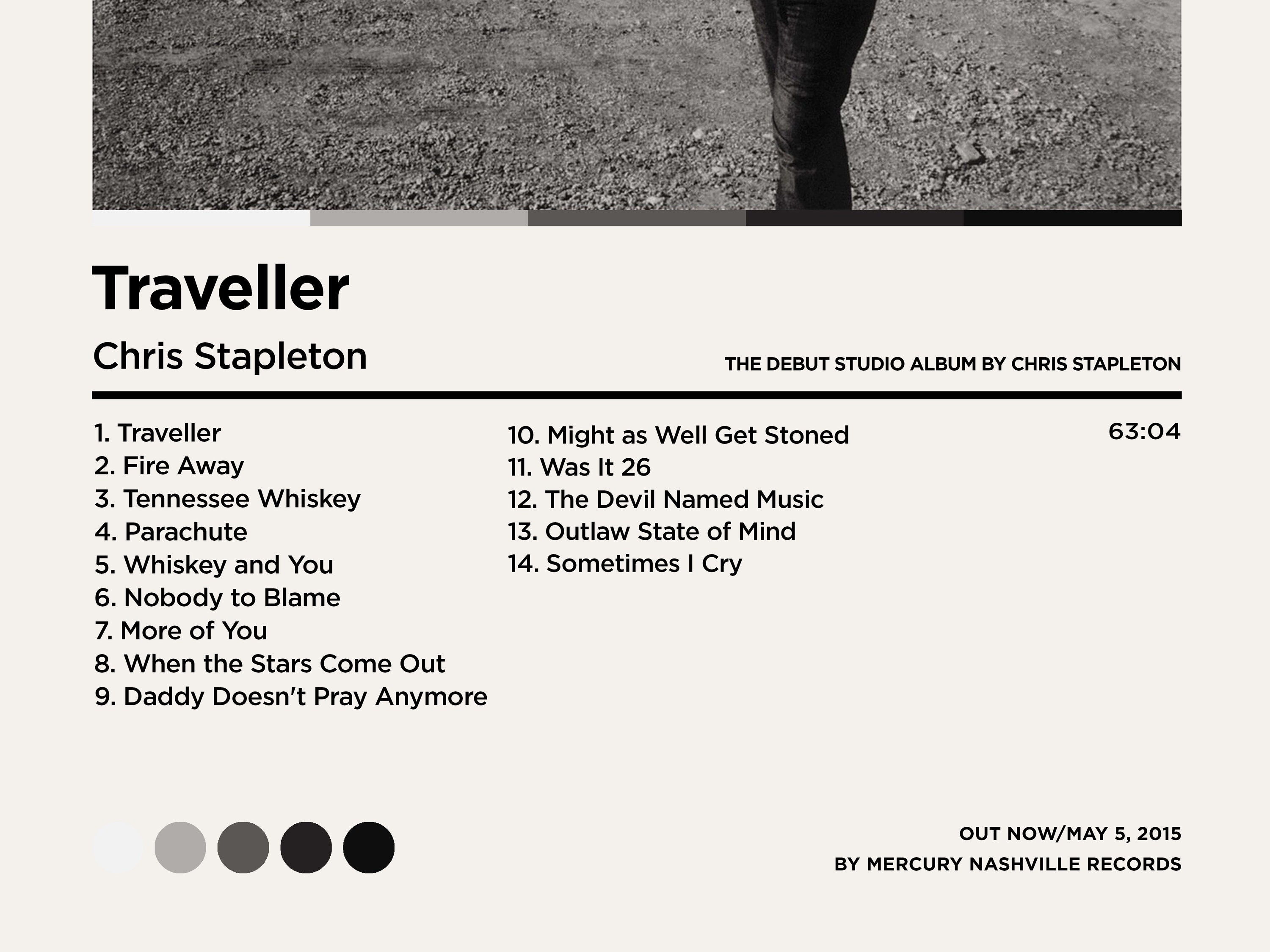 chris stapleton traveller song list