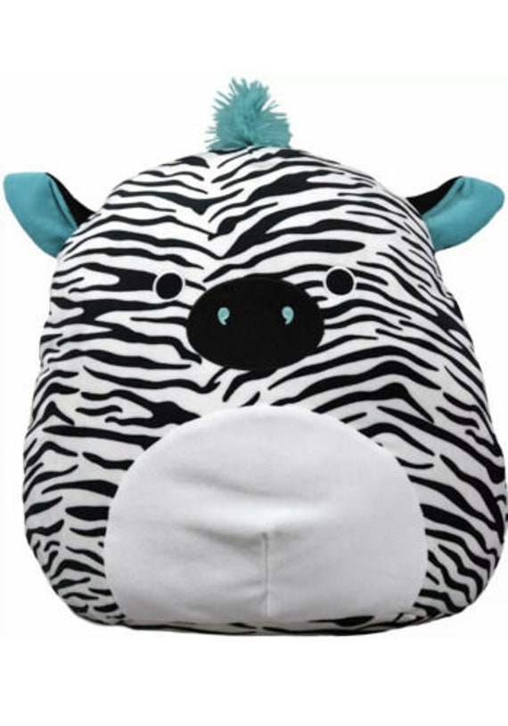 Squishmallow Kellytoy 16 Zeke the Zebra Super Pillow Pet Soft Etsy