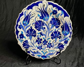 Wall Decor Ceramic Plate (7" -18cm) - Handmade Decorative Wall Hanging Plate