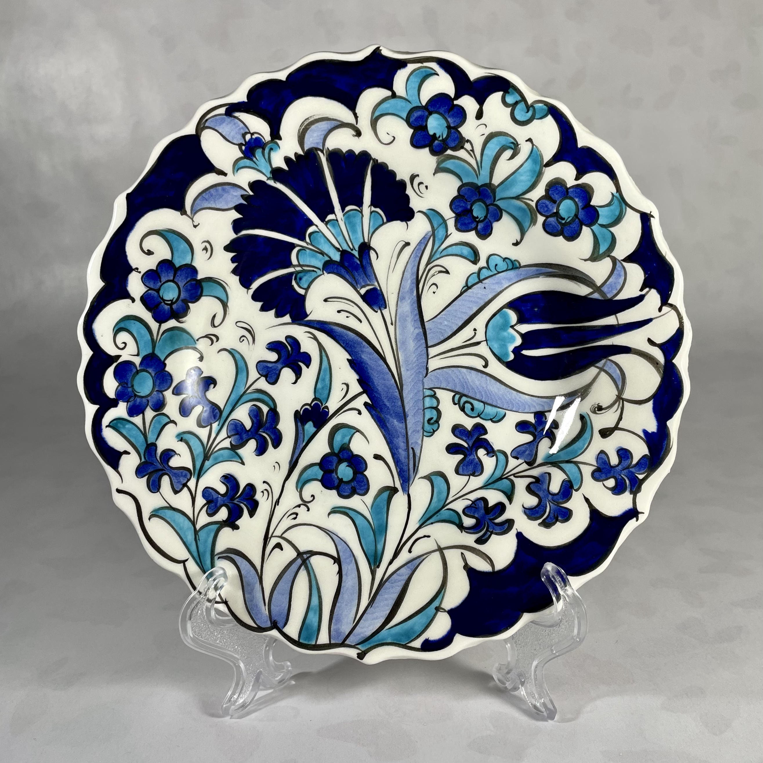 Ceramic Hand Painted Plate 7 Handmade Decorative Etsy