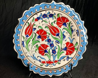Colores de Eros pintados a mano para decoración, plato decorativo de cerámica (7" -18 cm)