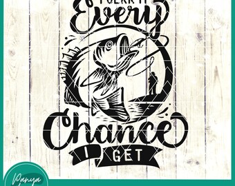 I Jerk It Every Chance I Get SVG | Funny Dad Father Hooked | Fisherman Svg | Fishing Svg | Father Gift Idea | Father&#39;s Day - File for Cricut