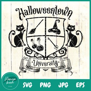 Halloweentown Universität SVG | Halloween-Shirt SVG | Gruselige Vibes SVG | Herbstliche Zeichnung | 31. Oktober 2017 | Halloween-Film-Svg-Datei für Cricut