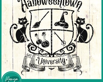 Halloweentown Universität SVG | Halloween-Shirt SVG | Gruselige Vibes SVG | Herbstliche Zeichnung | 31. Oktober 2017 | Halloween-Film-Svg-Datei für Cricut