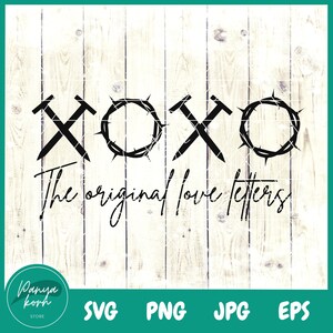 XOXO Las Cartas de Amor Originales SVG / Christian Svg / Jesús Svg / Amor Svg / XOXO Svg - Archivo para Cricut