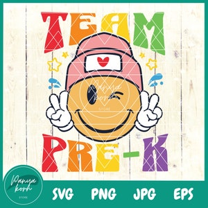 Zespół Pre-K SVG | Załoga Pre-Kindergarten Svg | Koszulka nauczyciela Pre-K | Powrót do szkoły | Drużyna Pre-K Svg | Załoga Pre-K Svg | Cześć Pre-K