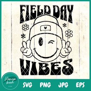 Field Day Vibes SVG | Field Trip Squad Svg | School Excursion Svg | Educational Svg | Retro Field Day Svg | School Field Trip | Campfire Svg