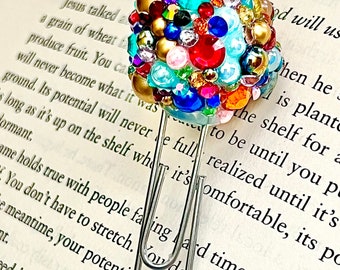 Bedazzle Bookmark Stationery Page Clip Planner Clip Page Clip Bookmark Junk Journal Page Keeper Junk Journal Accessory