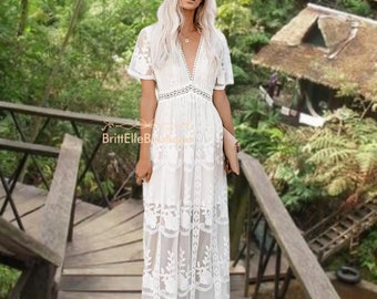 white bohemian shirt
