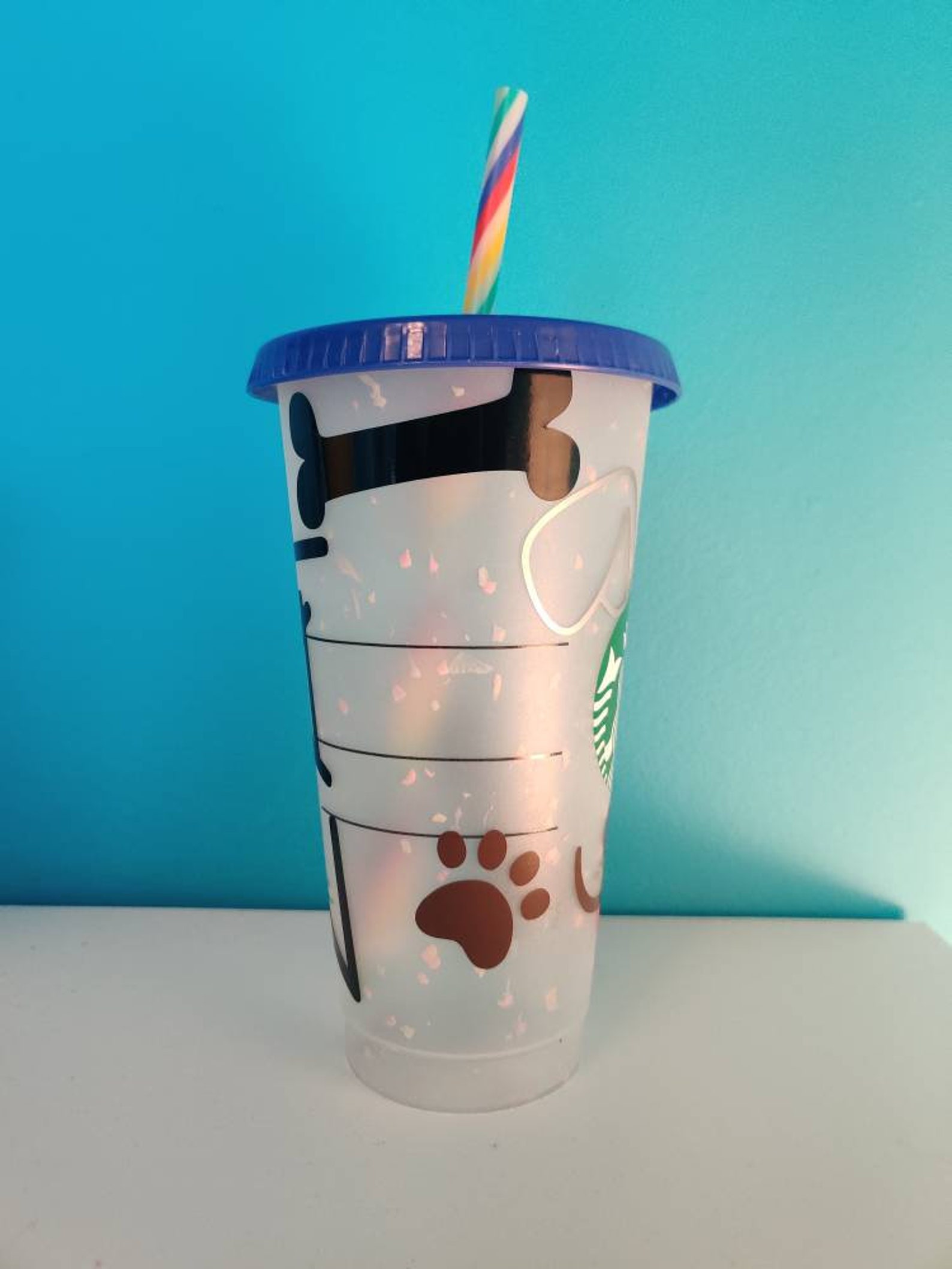Puppy Starbucks Cold Cup Etsy