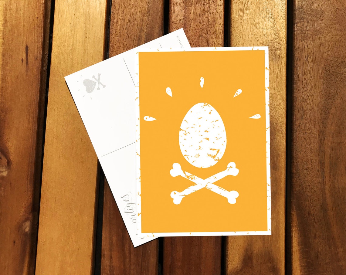 Duo Digitale Postkarten zum Ausdrucken Weißes und Gelbes | Etsy