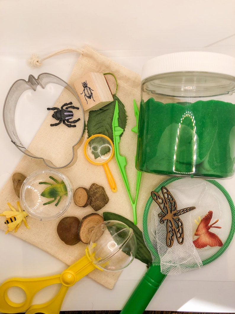 Bug Hunt Mini Playdough Sensory Kit/busy Box/montessori Etsy