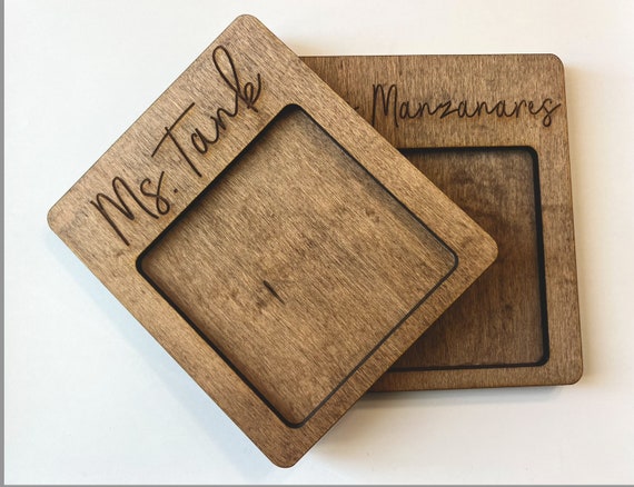 Teacher Gift, Sticky Note Holder, Teacher Appreciation, Office Gift, Co  Worker Gift, Desk Job Gift, Wood Sticky Note Tray, Desk Organizer 