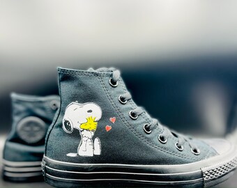 snoopy converse high tops