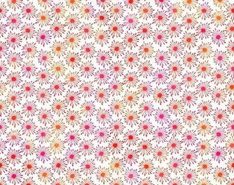 19,50/m, Stoff, Unusual Garden II, Blumen, rot, weiß, Patchworkstoff, grafische Muster, hochwertiger Digitaldruck