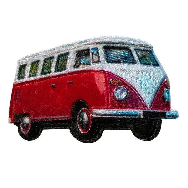 VW Bus, Multivan, Bus, T1, Hippie, Bügelbild, Aufnäher, Applikation, Patches, Flicken