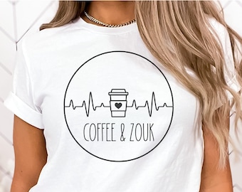 Unisex T-Shirt Koffie en Zouk - Couple Dance Zouk T-shirt - Zouk Brasil Shirt