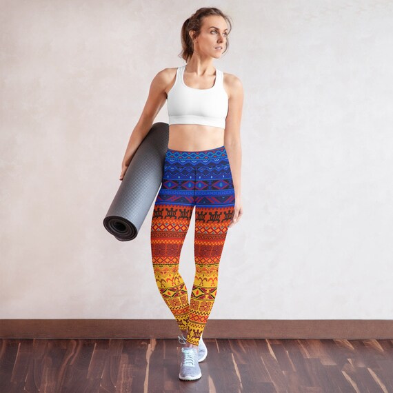 AFRICAN WOMEN TIGHTS Multicolor Leggings African Leggings