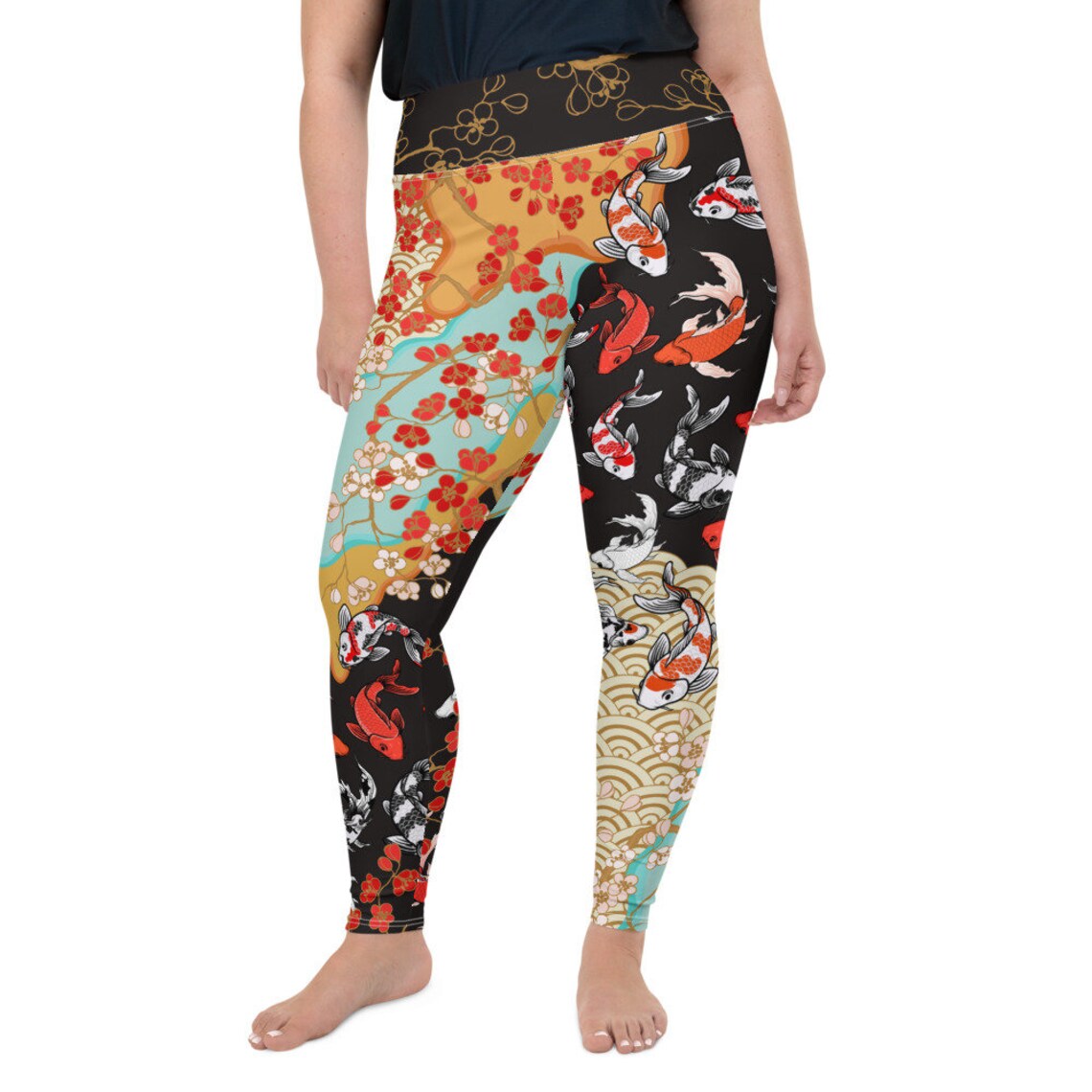 Leggings Japan Patchwork Plus Size Etsy