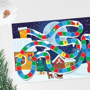 Family fun Christmas board game for whole family, Christmas Party Games , Office Christmas Games, Holiday Party Games