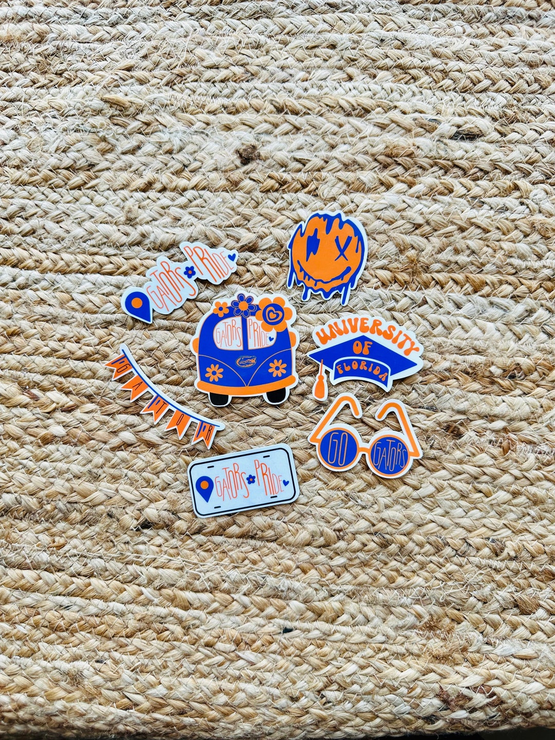 UF College Sticker Packs, Water Resistant Stickers for College Students