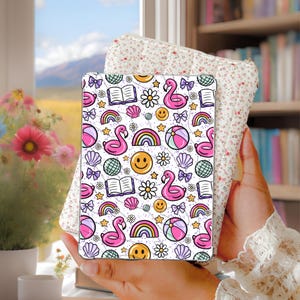 Summer Flamingo Kindle Insert for Clear Case Kindle Insert, Kindle Paperwhite, Kindle Basic, Kindle Colorsoft,Kindle Oasis Kindle Scribe