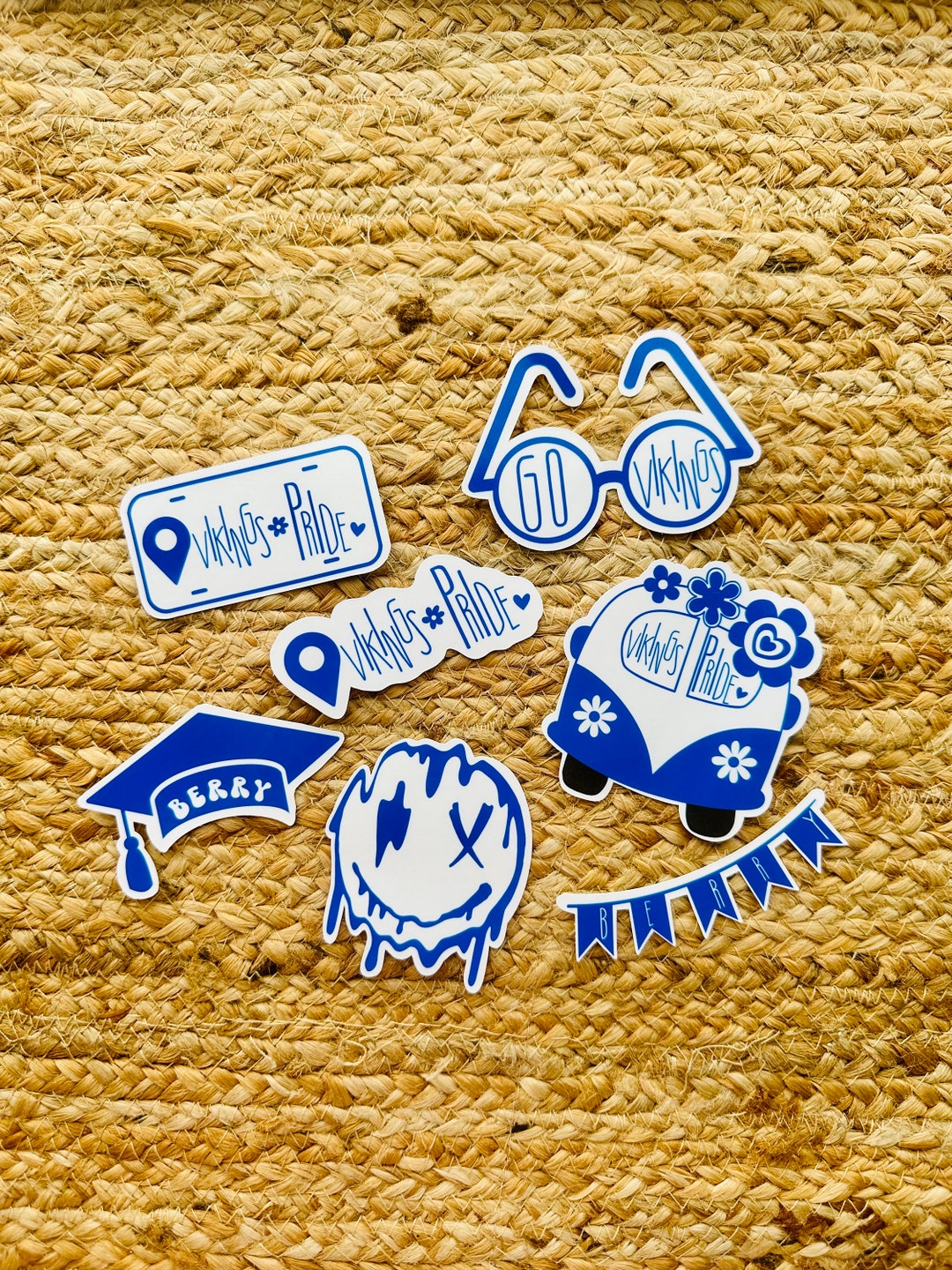 Berry College Sticker Packs, Water Resistant Stickers for College
