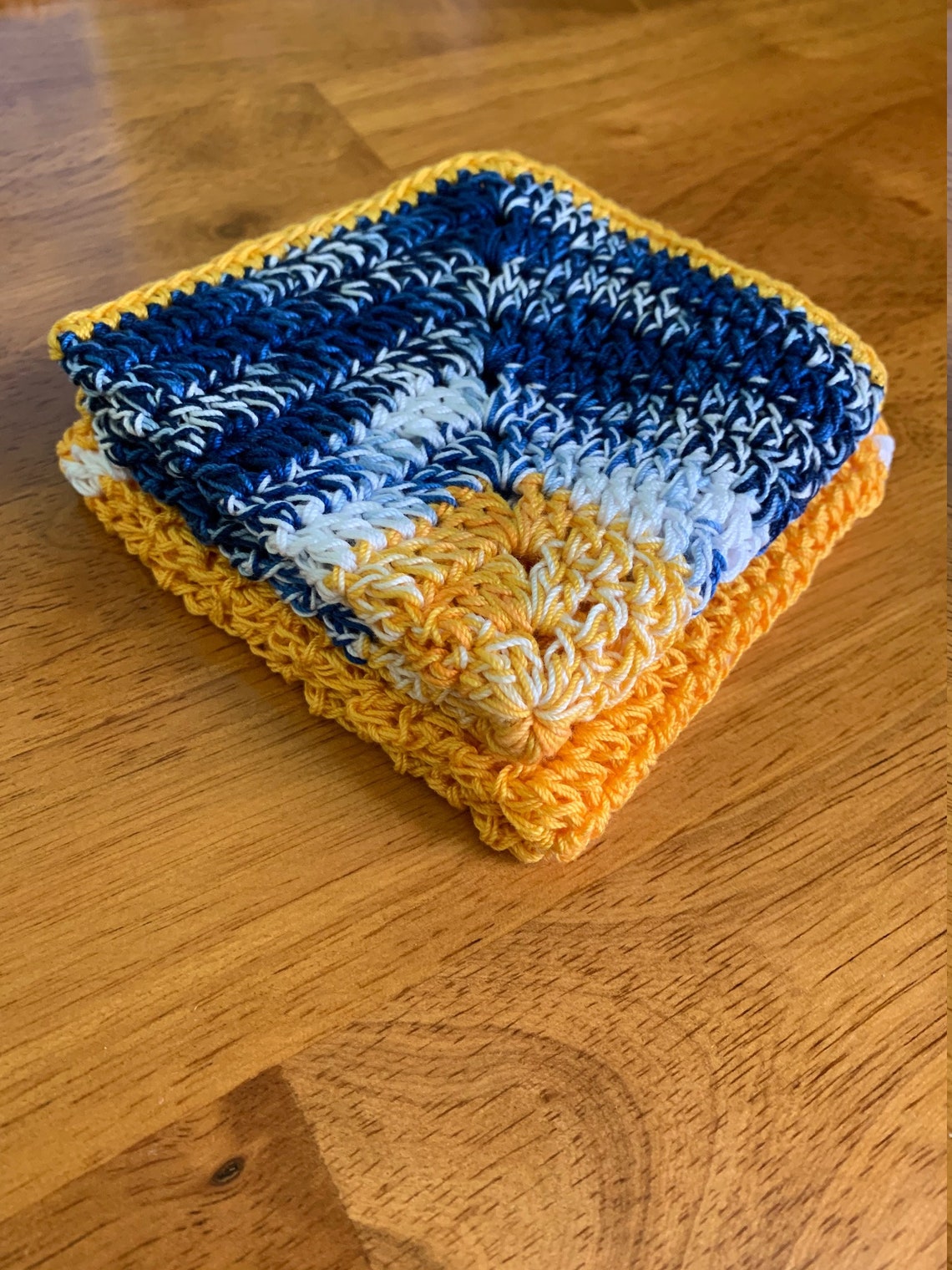 Vintage look handmade crochet dishcloths Etsy