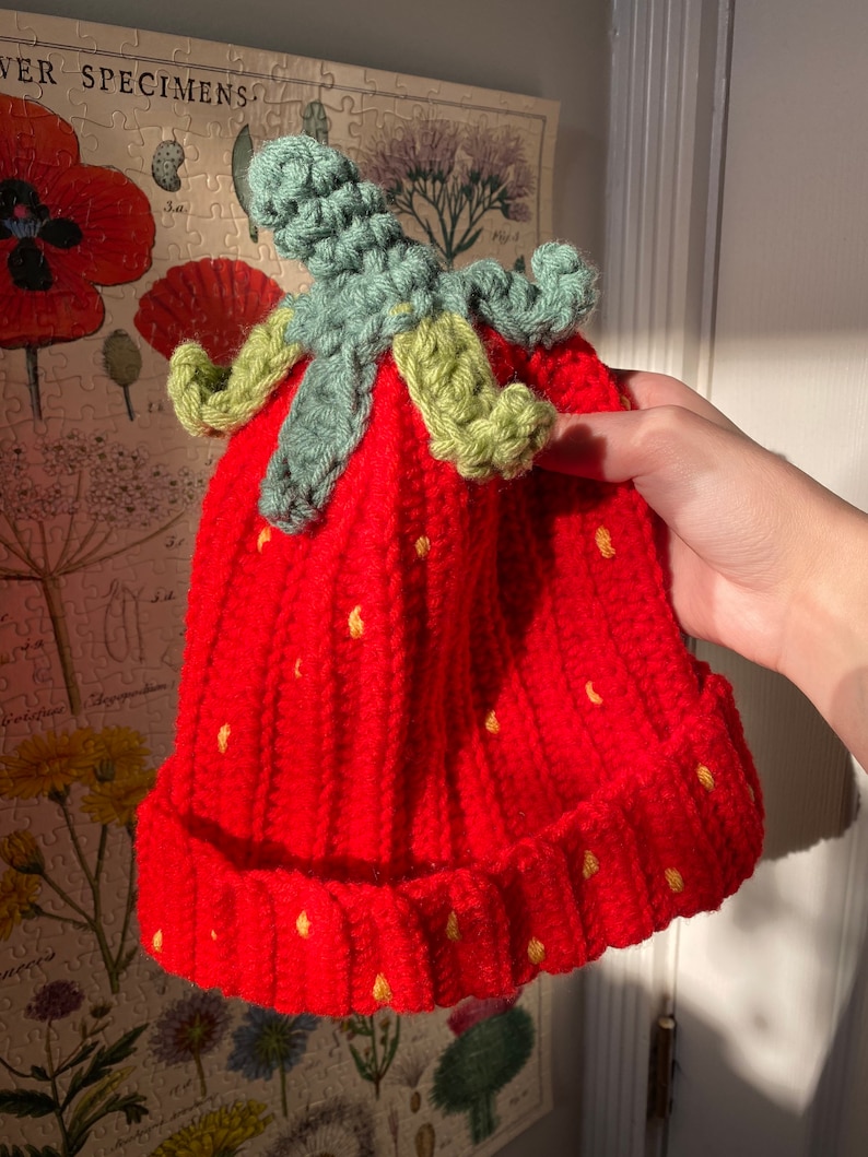 DIGITAL PDF PATTERN Crochet Fruit Hat Easy Beginner Friendly Etsy