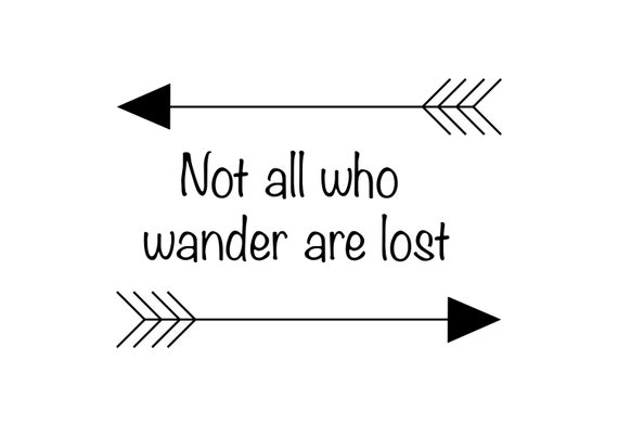 Not All Who Wander Are Lost Printable PDF Print at Home A3 | Etsy
