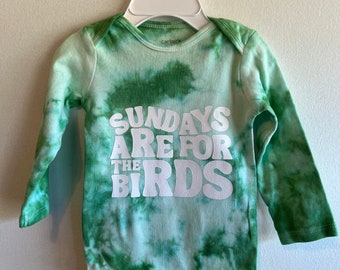 Philadelphia Eagles tie-dyed baby bodysuit