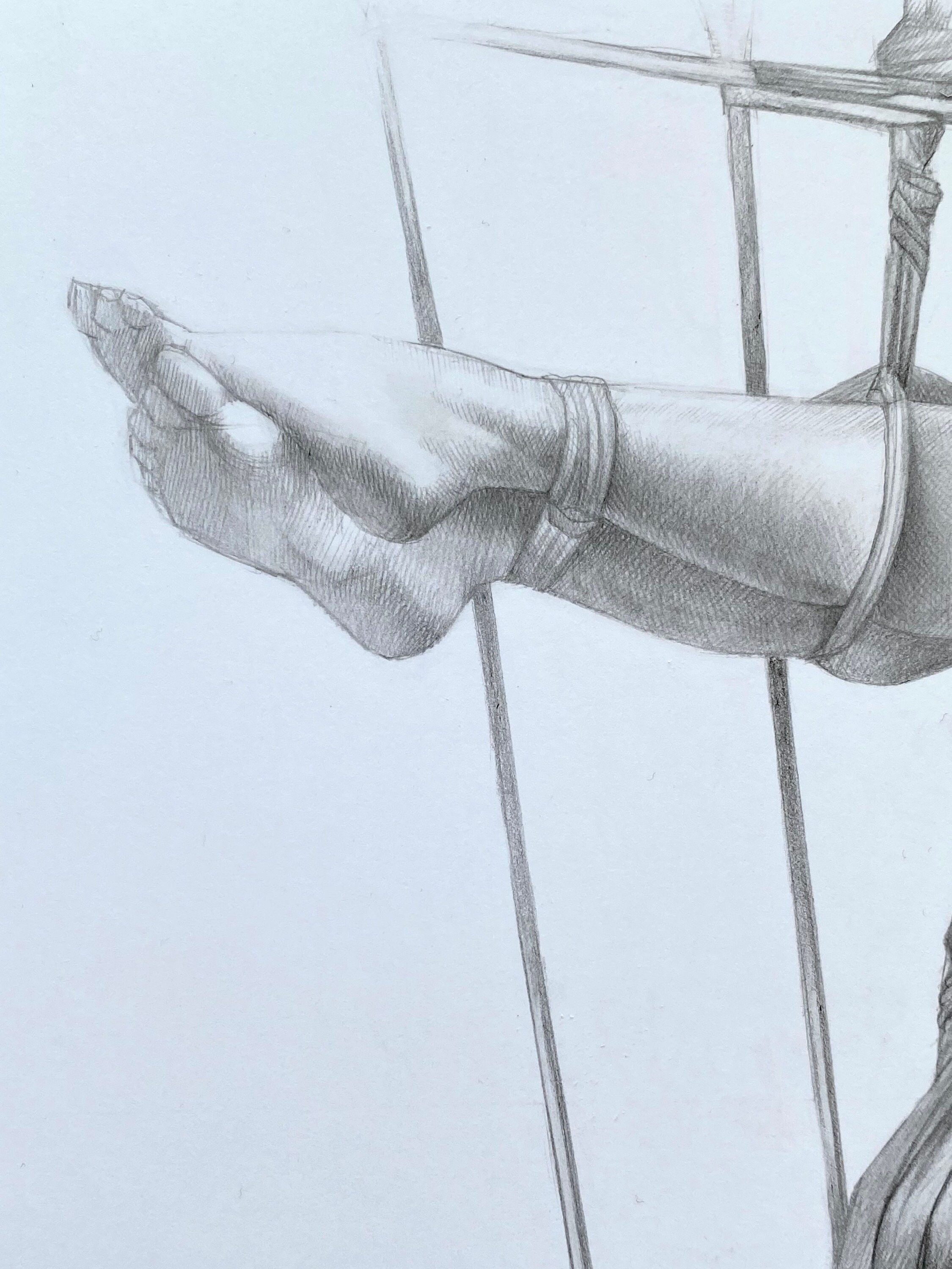 SHIBARI IX Original Drawing Shibari Art BDSM Rope Bondage Etsy