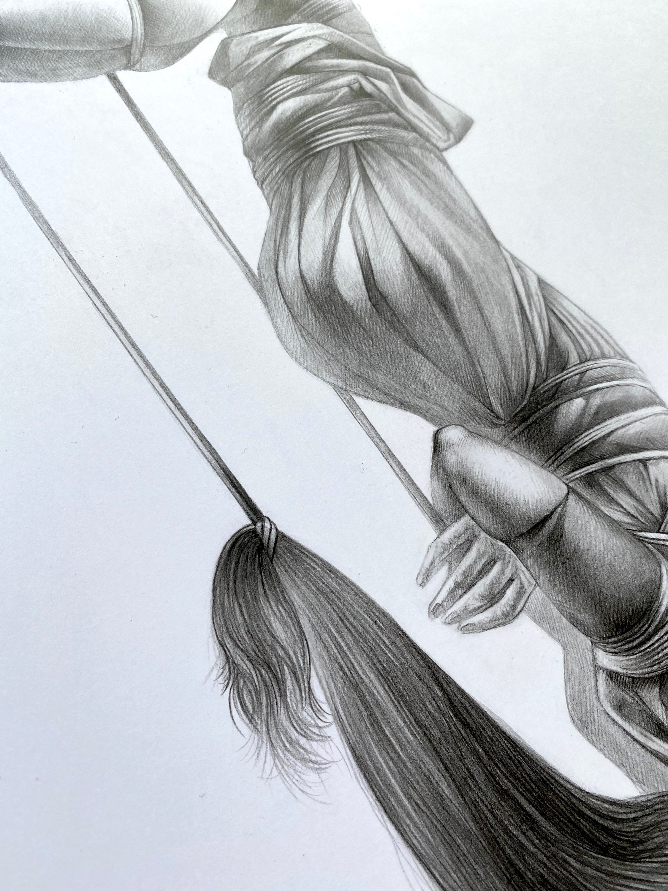 SHIBARI IX Original Drawing Shibari Art BDSM Rope Bondage Etsy