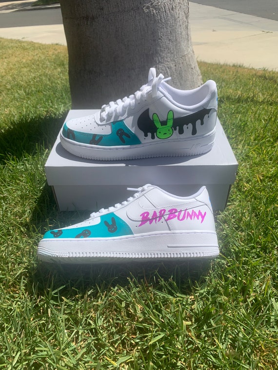 Bad Bunny Custom Air Force 1s | Etsy